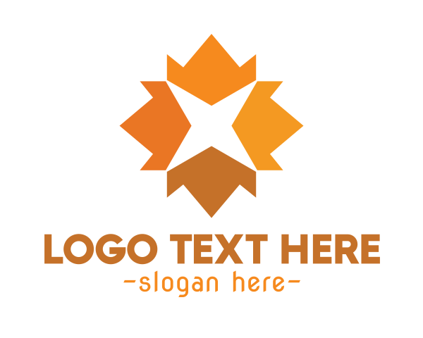 Orange Star logo example 2