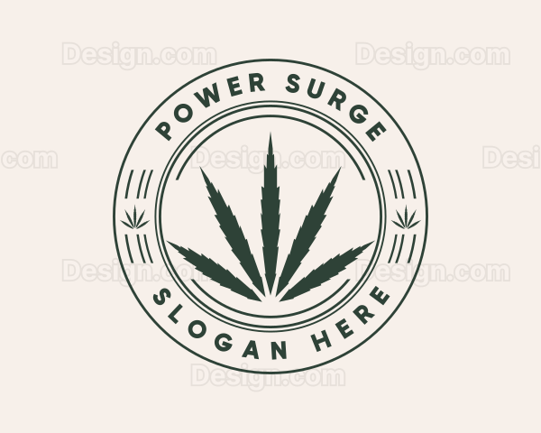 Herbal Cannabis Plant Logo