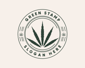 Herbal Cannabis Plant logo design