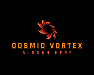 Blade Spiral Vortex logo design