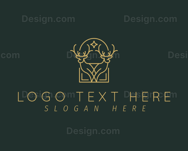 Luxury Deer Arch Logo