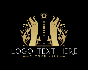 Luxury Celestial Hand logo