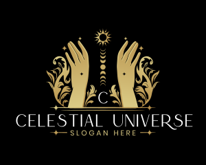 Luxury Celestial Hand logo