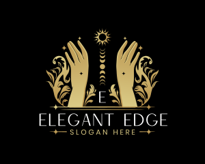 Luxury Celestial Hand logo design