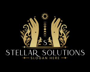 Luxury Celestial Hand logo