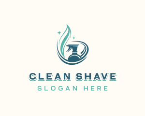 Cleaning Sprayer Disinfection logo design