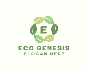 Eco Nature Leaf logo design