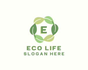 Eco Nature Leaf logo design