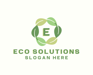 Eco Nature Leaf logo design