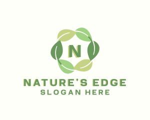 Eco Nature Leaf logo design