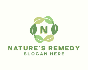 Eco Nature Leaf logo design