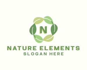 Eco Nature Leaf logo design