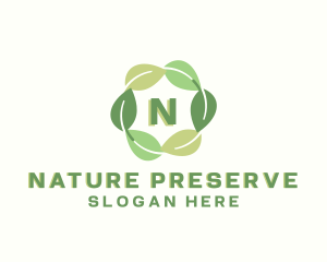 Eco Nature Leaf logo design