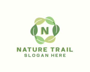 Eco Nature Leaf logo design