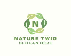 Eco Nature Leaf logo design