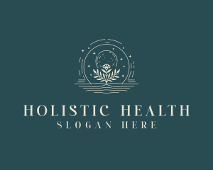 Flower Moon Holistic logo design