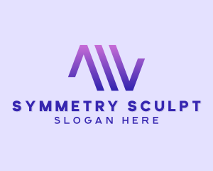 Purple Gradient Triangles logo