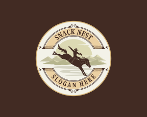 Western Cowboy Rodeo logo design