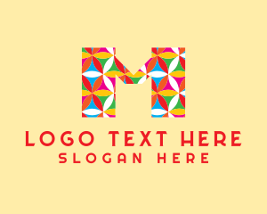 Multicolor Artist Letter logo