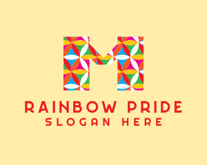 Multicolor Artist Letter logo