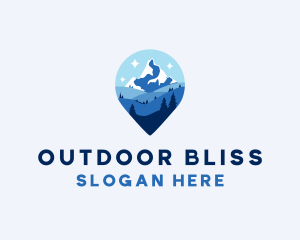 Travel Mountain Destination  logo design