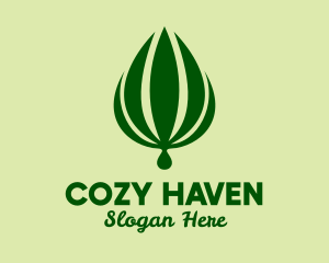 Natural Palm Plant  logo design