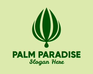 Natural Palm Plant  logo