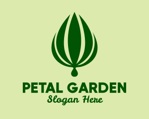 Natural Palm Plant  logo design