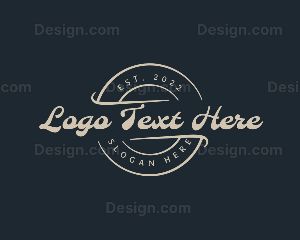 Retro Generic Cursive Logo