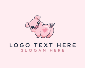 Cute Piglet Baby logo
