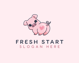 Cute Piglet Baby logo