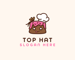 Cute Chef Cake logo design