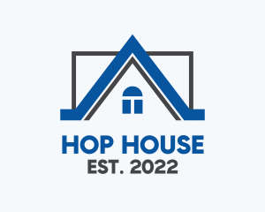 Residential House Roof logo design