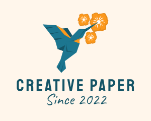 Humming Bird Origami  logo