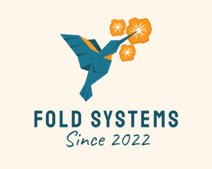 Humming Bird Origami  logo