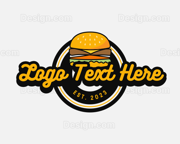 Retro Burger Diner Logo
