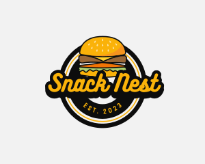 Retro Burger Diner logo design