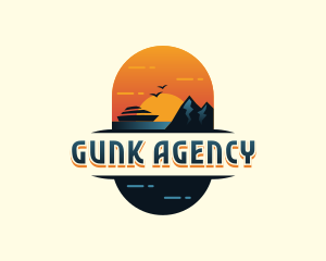 Sunset Travel Agency logo design