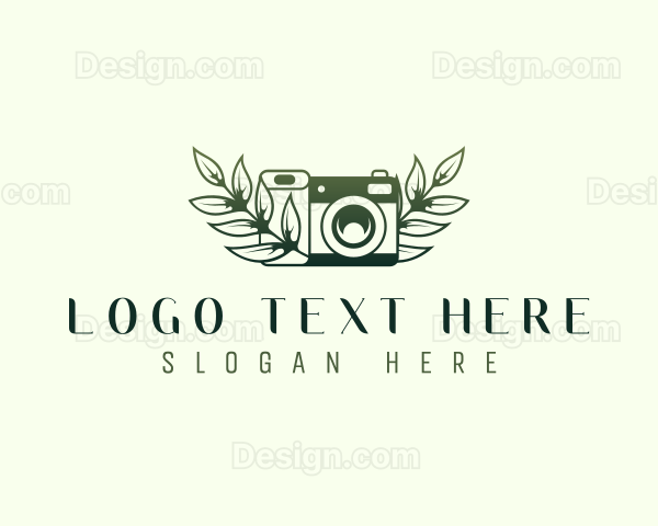 Plant Camera Photography Logo