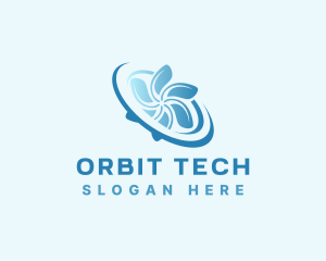 Propeller Orbit Temperature logo design