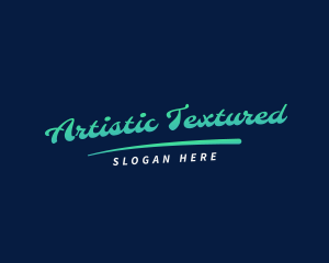 Retro Cursive Artist logo design