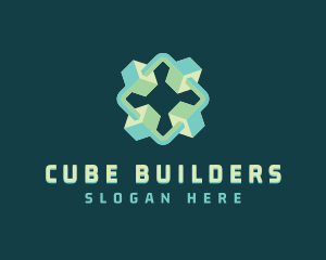 Artificial Intelligence Software Cube logo design