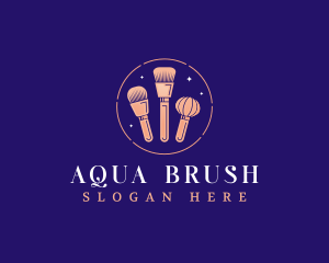 Cosmetics Brush Beauty logo design