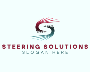 Solar Technology Letter S logo design