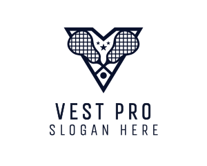 Letter V Lacrosse League logo design