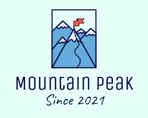 Mountain Summit Peak Flag logo