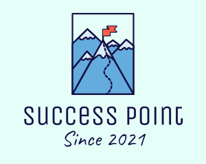 Mountain Summit Peak Flag logo