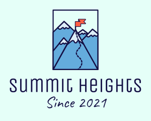 Mountain Summit Peak Flag logo