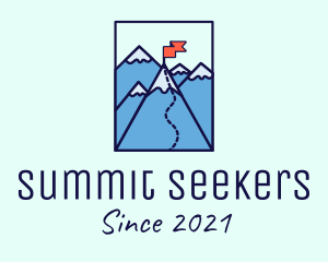 Mountain Summit Peak Flag logo