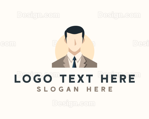 Corporate Man Avatar Logo